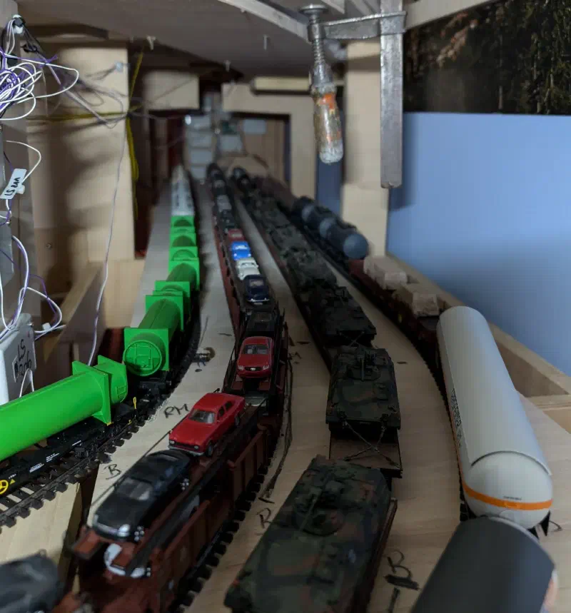 Sicht zum Gleisabschluss